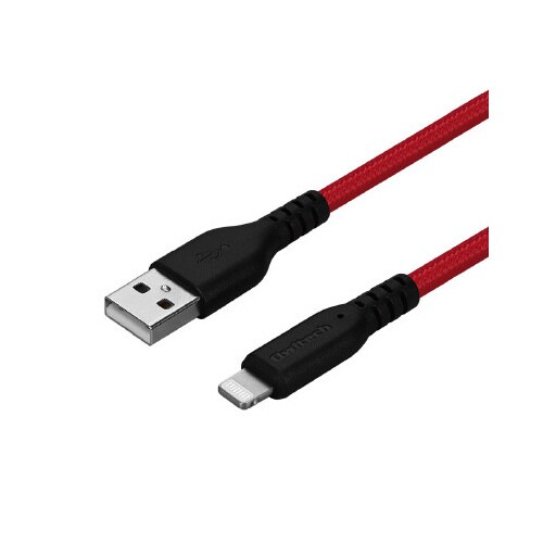 USB AtoCケーブル3mブラックレッド