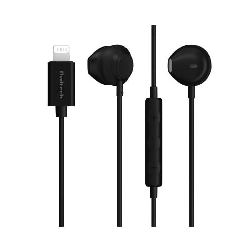 セミオープンライトニングイヤホンブラック