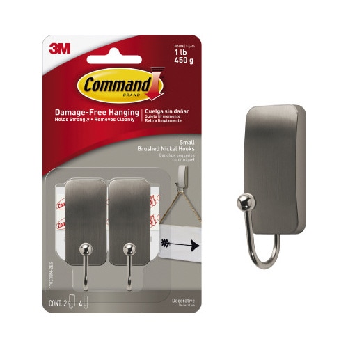コマンドフックニッケルサテンSサイズ2個P×12