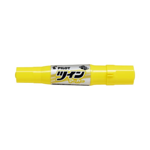 油性ツインマーカー 細・太 イエロー