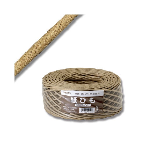 紙紐 30号 3mmx50m 茶×10
