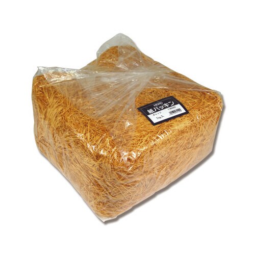 緩衝材紙パッキン1kgオレンジ×6