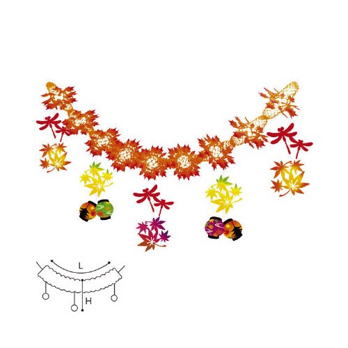 もみじ提灯ガーランド