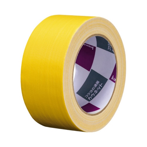 手が痛くなりにくいカドなしカラー布テープ 黄 1巻