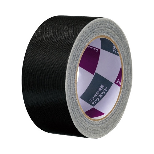 手が痛くなりにくいカドなしカラー布テープ 黒 1巻