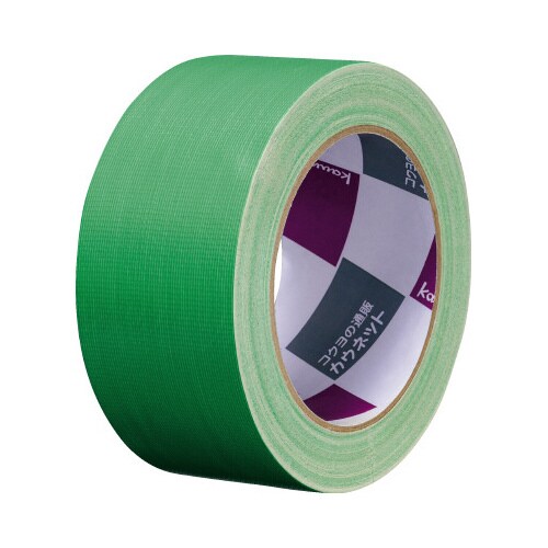 手が痛くなりにくいカドなしカラー布テープ 緑 90