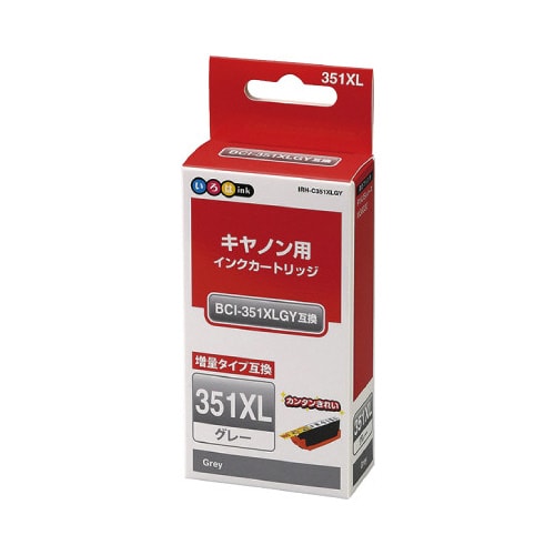 互換 いろはink BCI−351XLGY グレー