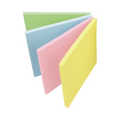 どこからでもふせん 強粘着 パステル75×75mm