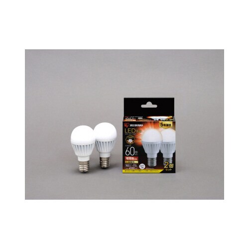 LED電球E17 広配光60形 電球色 2個入×5