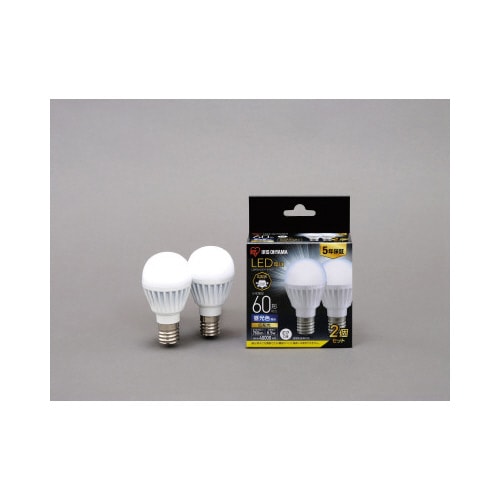 LED電球E17 広配光60形 昼光色 2個入×5