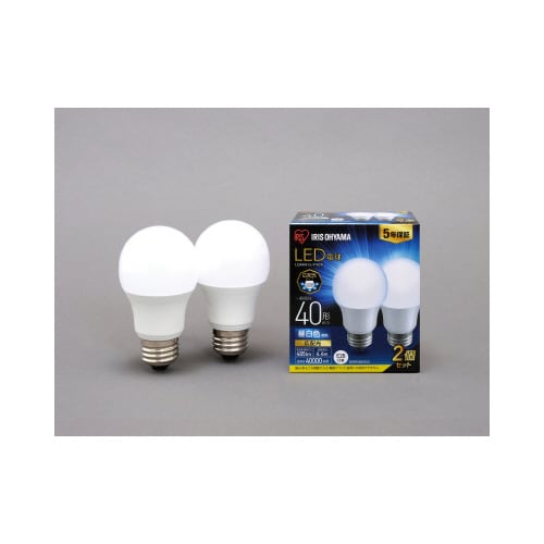 LED電球E26 広配光40形 昼白色 2個入×5
