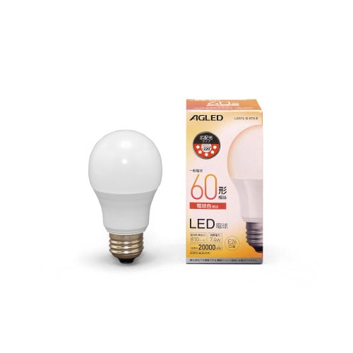 LED電球E26 広配光60形 電球色 10個入