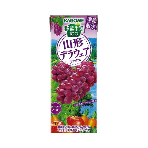 野菜生活山形デラウェアミックス195ml24本入