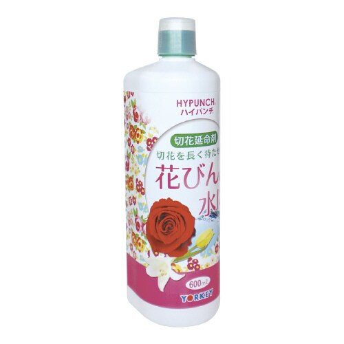 花びんの水に600ml