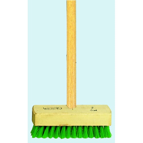 木柄化繊デッキブラシ7寸