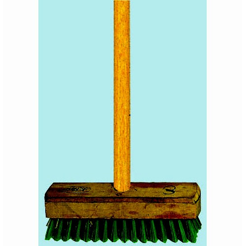 木柄化繊デッキブラシ8寸