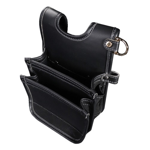 建築薄型腰袋2段(黒金)