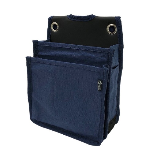 小型帆布腰袋2段ネイビー