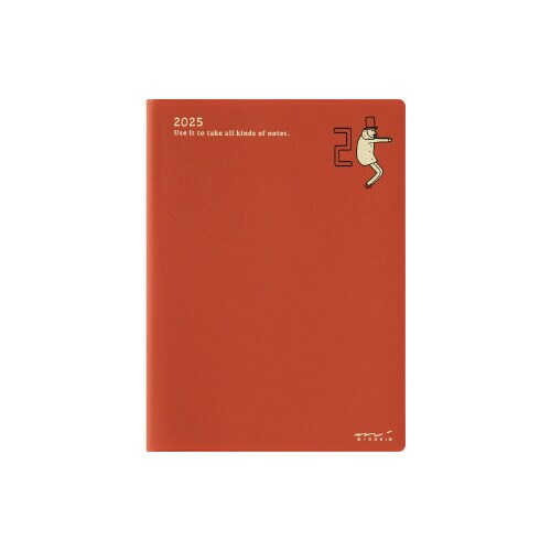 ポケットダイアリーA6 月間 オジサン柄