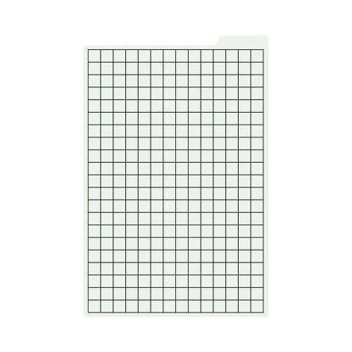 手帳のしっかりシタ字キ A5判 新緑の若葉X5