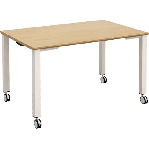 TASテーブル キャスター 1280 NA/WH
