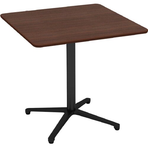 カフェテーブル75 角DB アルミX脚ブラック