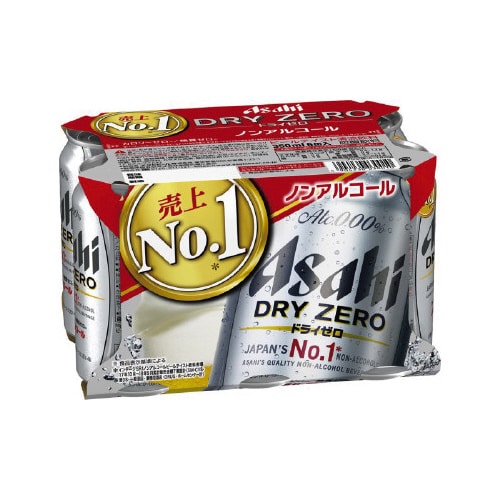 アサヒ ドライゼロ 6缶パック 350×6 ×4