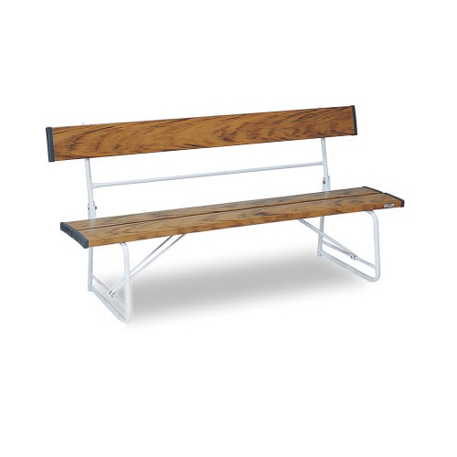 ベンチ(背付)1500 木調