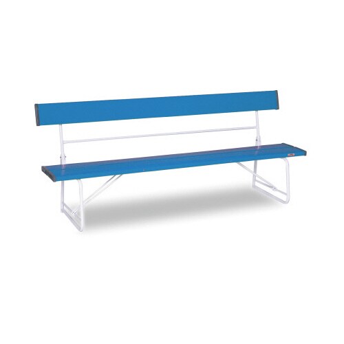 ベンチ(背付)1800 青