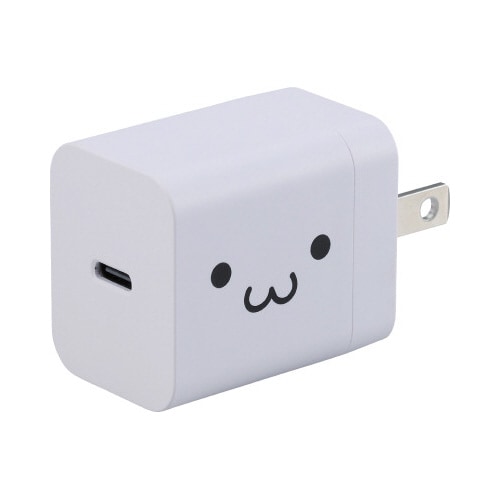 Type−C充電器 PD20W 折りたたみ 顔