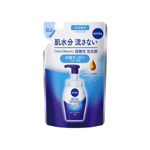 ニベアクリアB弱酸性泡洗顔 皮脂すっきり替x6