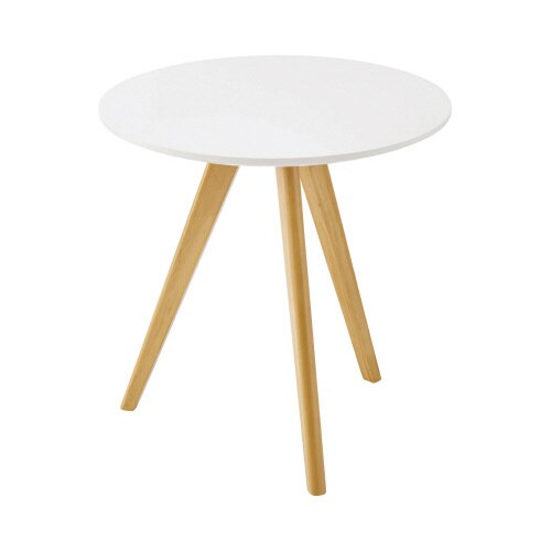 ラウンドサイドテーブル TAP−005WH
