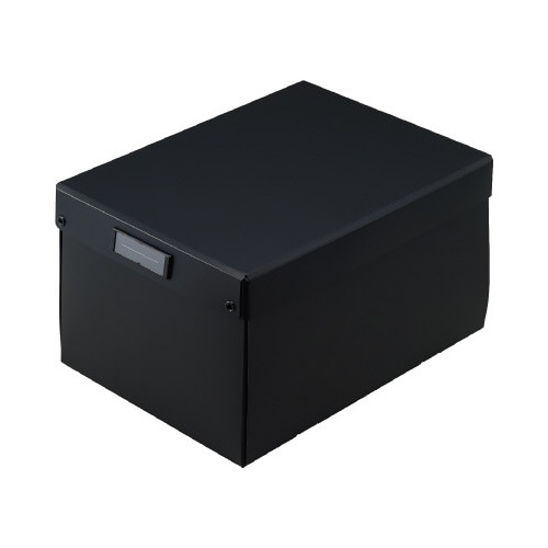 折りたたみボックス 深型 A4 ブラック