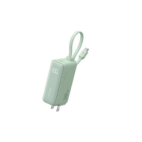 PowerBank30W,BuiltInケーブル