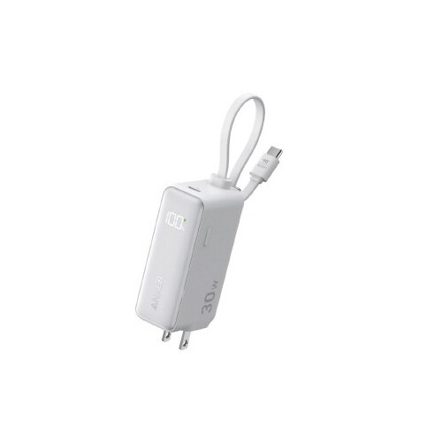 PowerBank30W,BuiltInケーブル