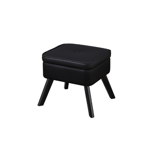 収納付オットマン ブラック