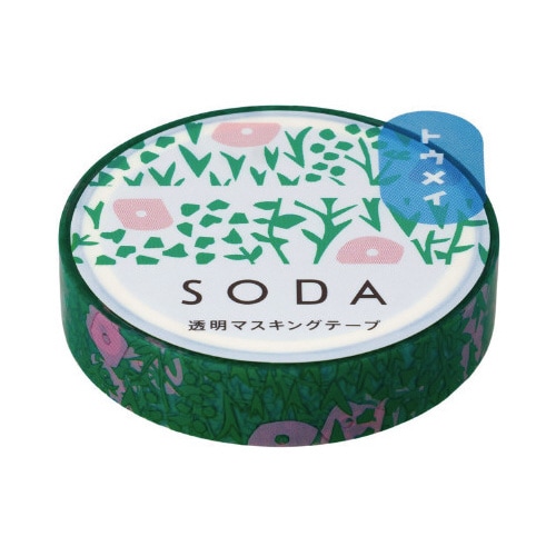 ソ−ダ 透明マステ(プランツ)X3