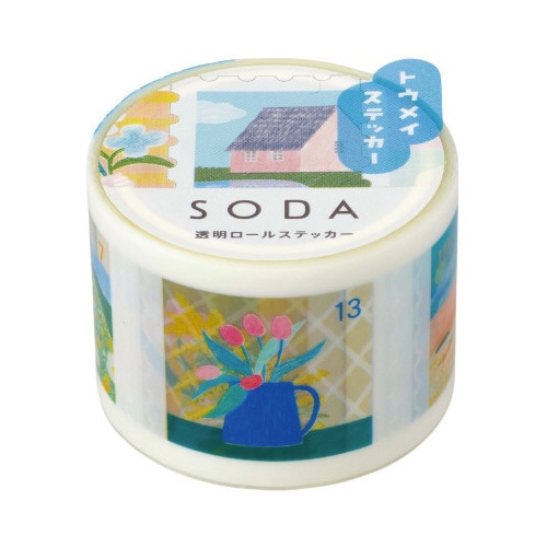 ソ−ダ 透明マステ(キッテ)X3