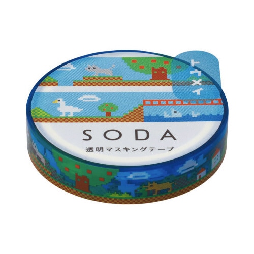 ソ−ダ 透明マステ(ドット)X3