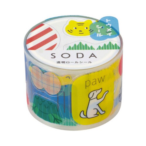 ソ−ダ 透明マステ(バラエティ)X3