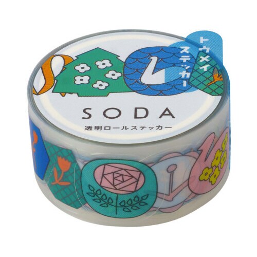ソ−ダ 透明マステ(ピンバッジ)X3