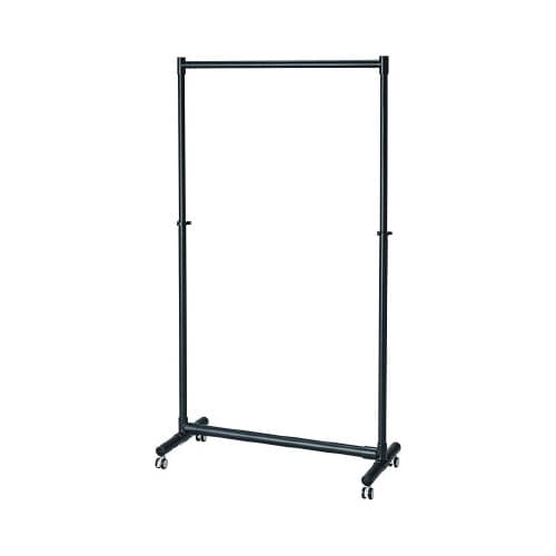 軽くて丈夫なアルミ製ハンガーラックマットブラック