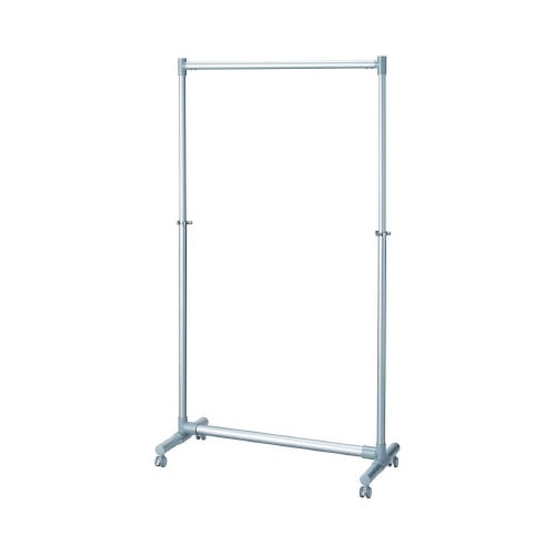 軽くて丈夫なアルミ製ハンガーラックシルバー