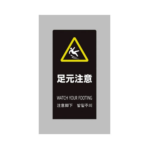 LSサイン ブラック 足元注意