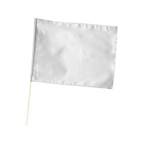 サテン特大旗 シルバー 旗:W80×H60cm