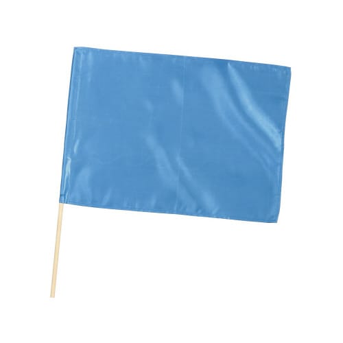 サテン中旗 メタリックブルー