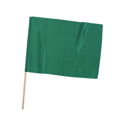 サテン特大旗 メタリックグリーン