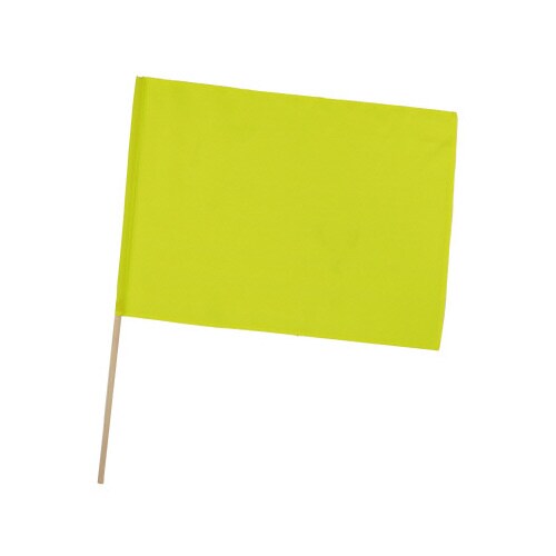 大旗 蛍光イエロー 旗:W59×H44cm