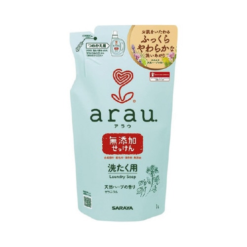 Nアラウ洗濯用せっけんゼラニウム詰替用1L×12