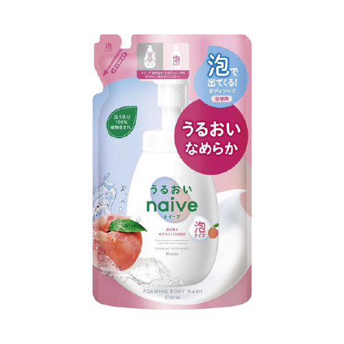 ナイーブ泡で出てくるボディソープうるおい詰替×18